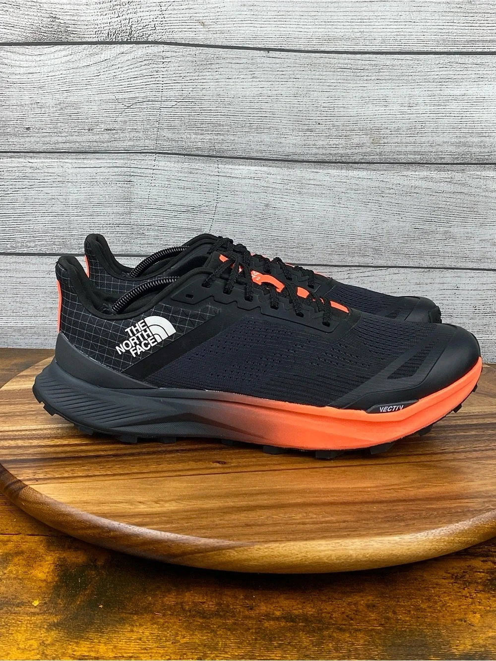NEW The North Face Men's Vectiv Infinite 2 Trail Run Shoes Black Flame Size 12